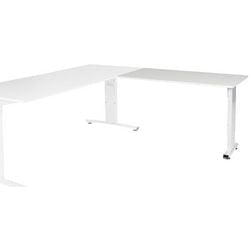 Tavolo allungabile Schavenburg lin-pla126-lrw-m25 120x60x65-85cm grigio, bianco