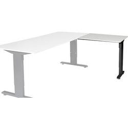 Tavolo allungabile Schaffenburg lin-pla086-lrz-m25 80x60x65-85cm grigio, nero