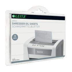 Carta oleata per distruggidocumenti leitz 80070000 iq fogli olio confezione da 12 fogli