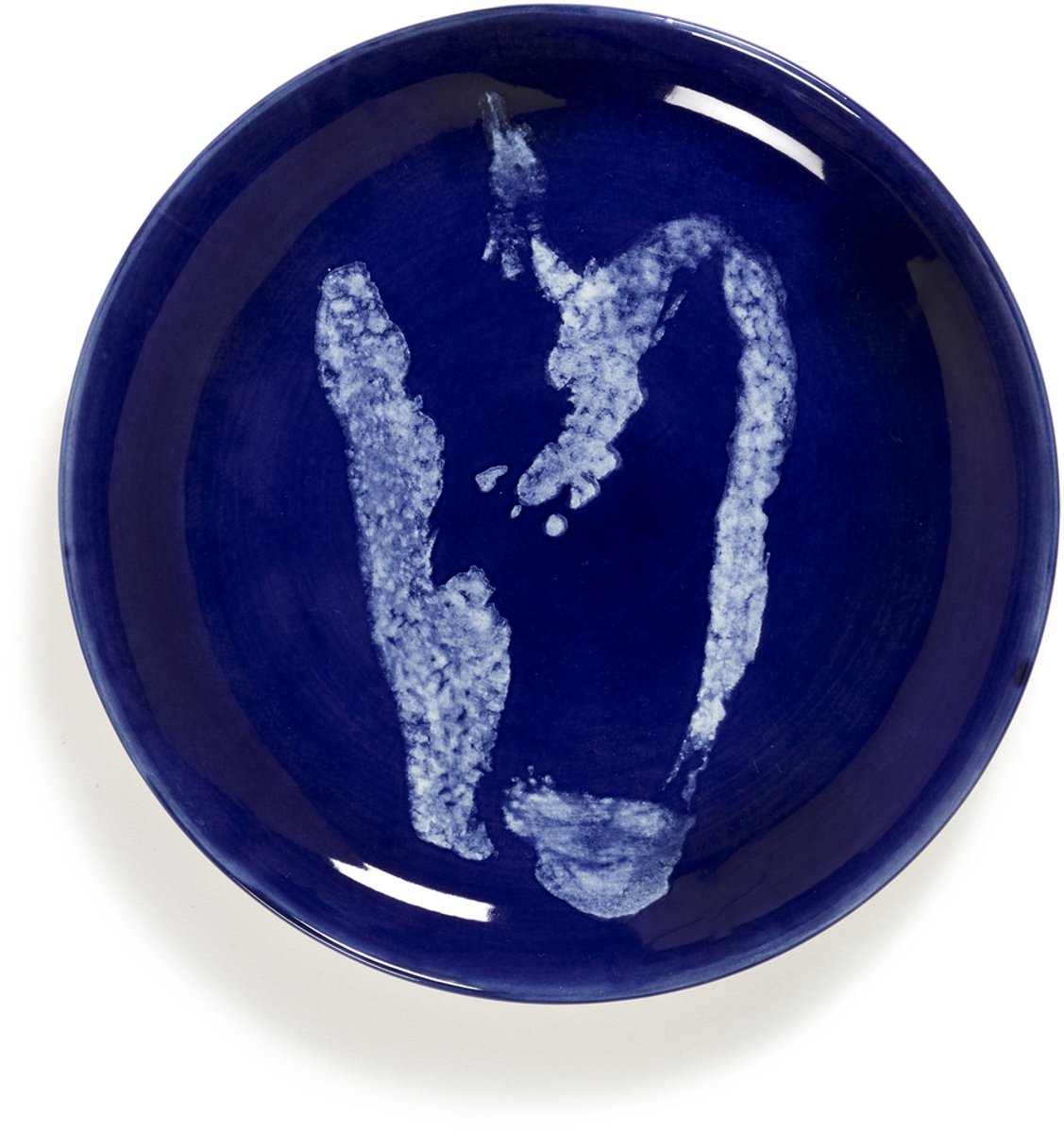 Serax - ottolenghi feast - bord s - donkerblauw wit - 19 ø - 2 stuks