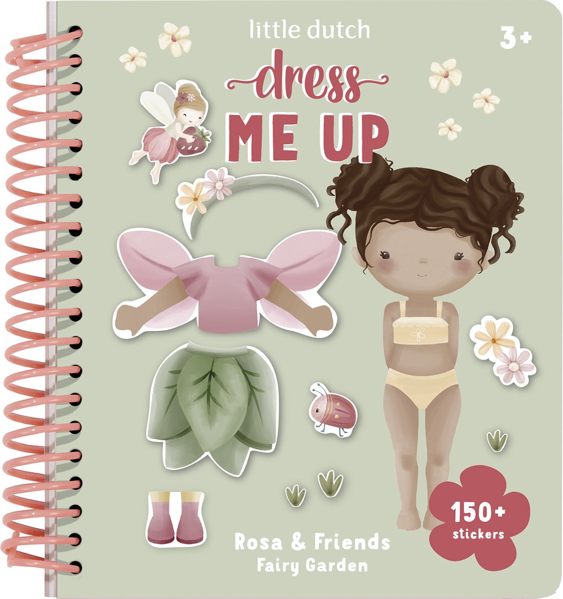 Little olandese Dress Up Book Rosa Fairy Garden