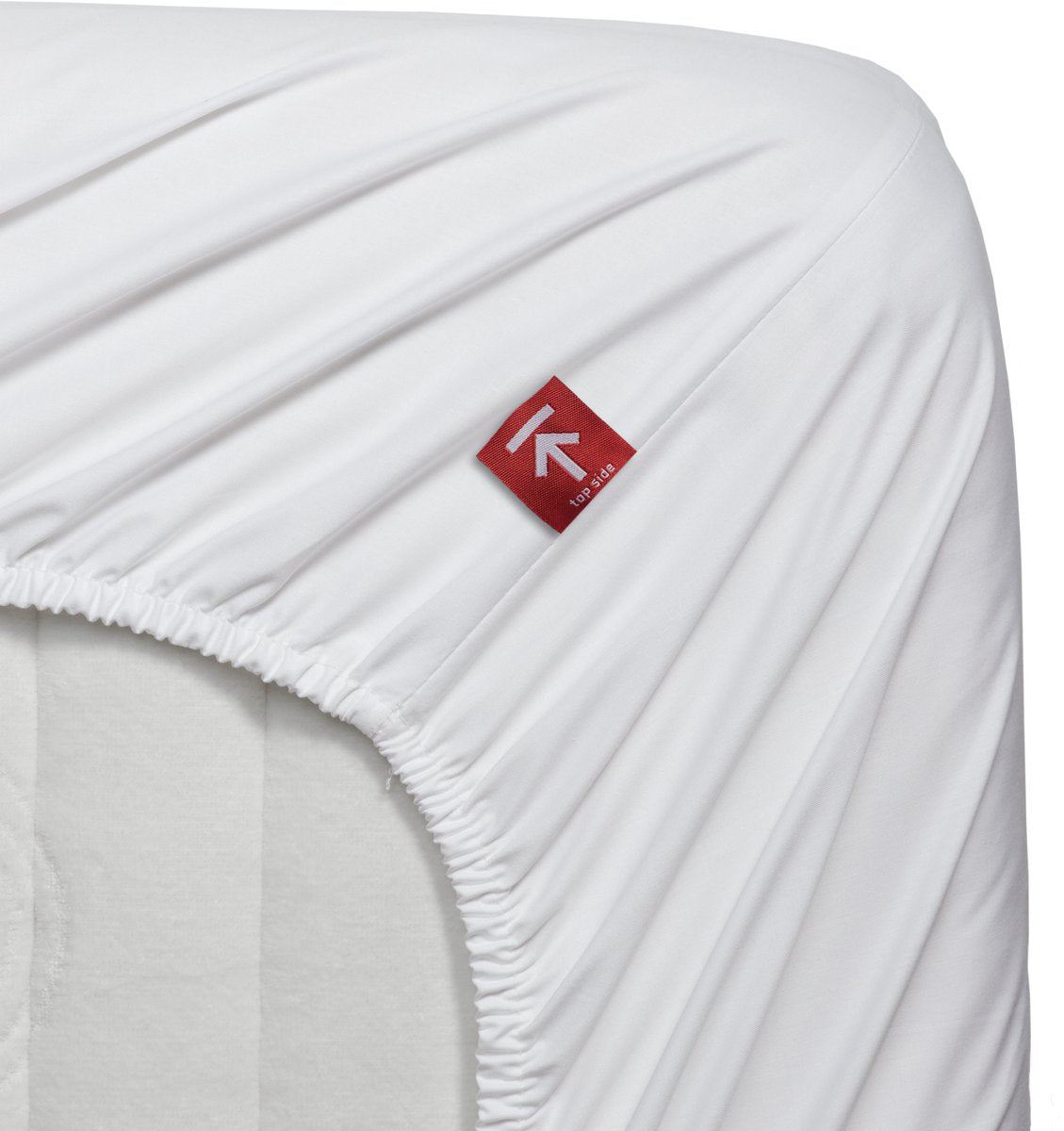 Beddinghouse - cotone percalle - lenzuolo con angoli topper - 160x200 cm - bianco