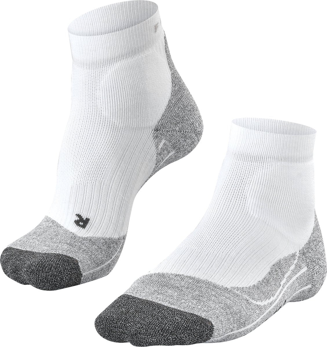 Falke te2 calcetines cortos de tenis de material funcional de algodón anti-ampollas hombres blanco - talla 39-41