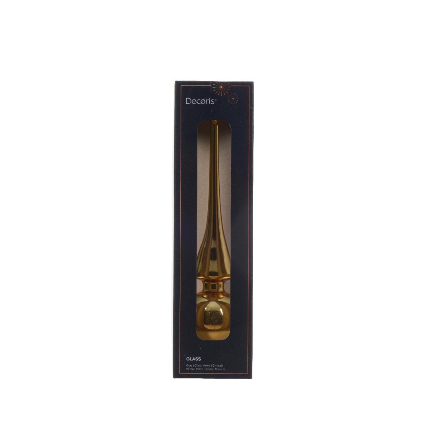 Decoris picco vetro oro lucido 26cm