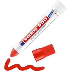 Pennarello indelebile edding 950 rosso 10mm