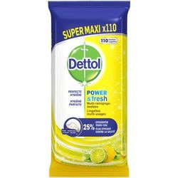 Salviette multidetergenti dettol power fresh