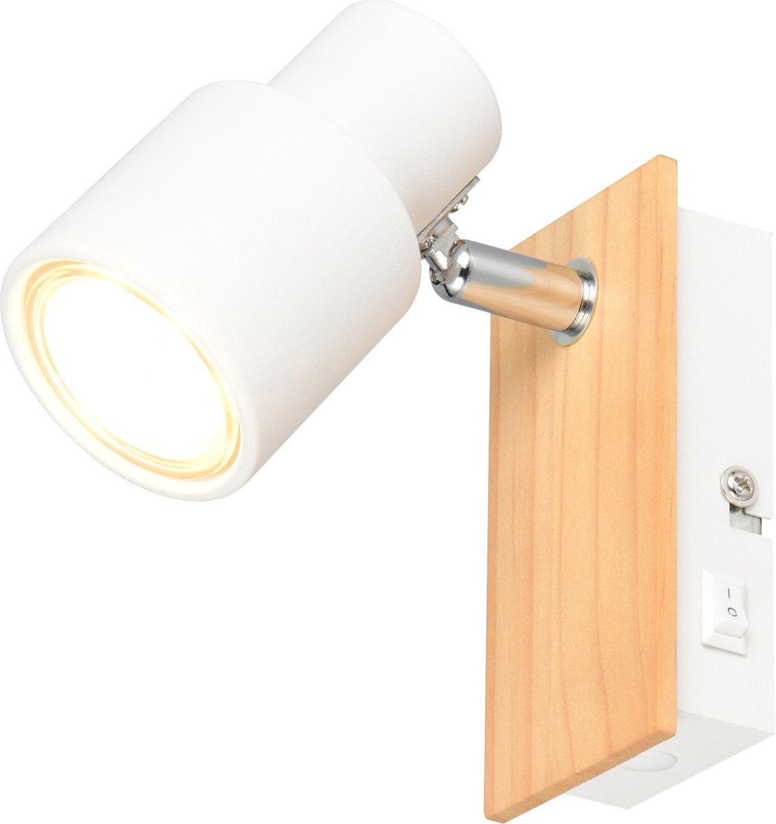 Rl vivi la tua realtà luminosa pierre - spot - bianco opaco - escl. 1x gu10 3 w - montaggio a parete e soffitto - predisposto per montaggio fisso o con tassello - casalum