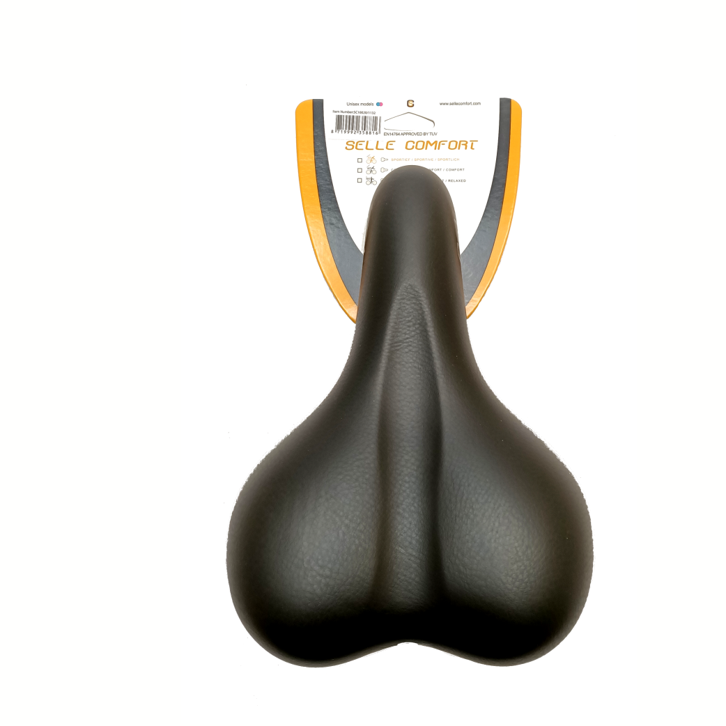 Selle Comfort Comfort Saddle Black Gel, sin una soga