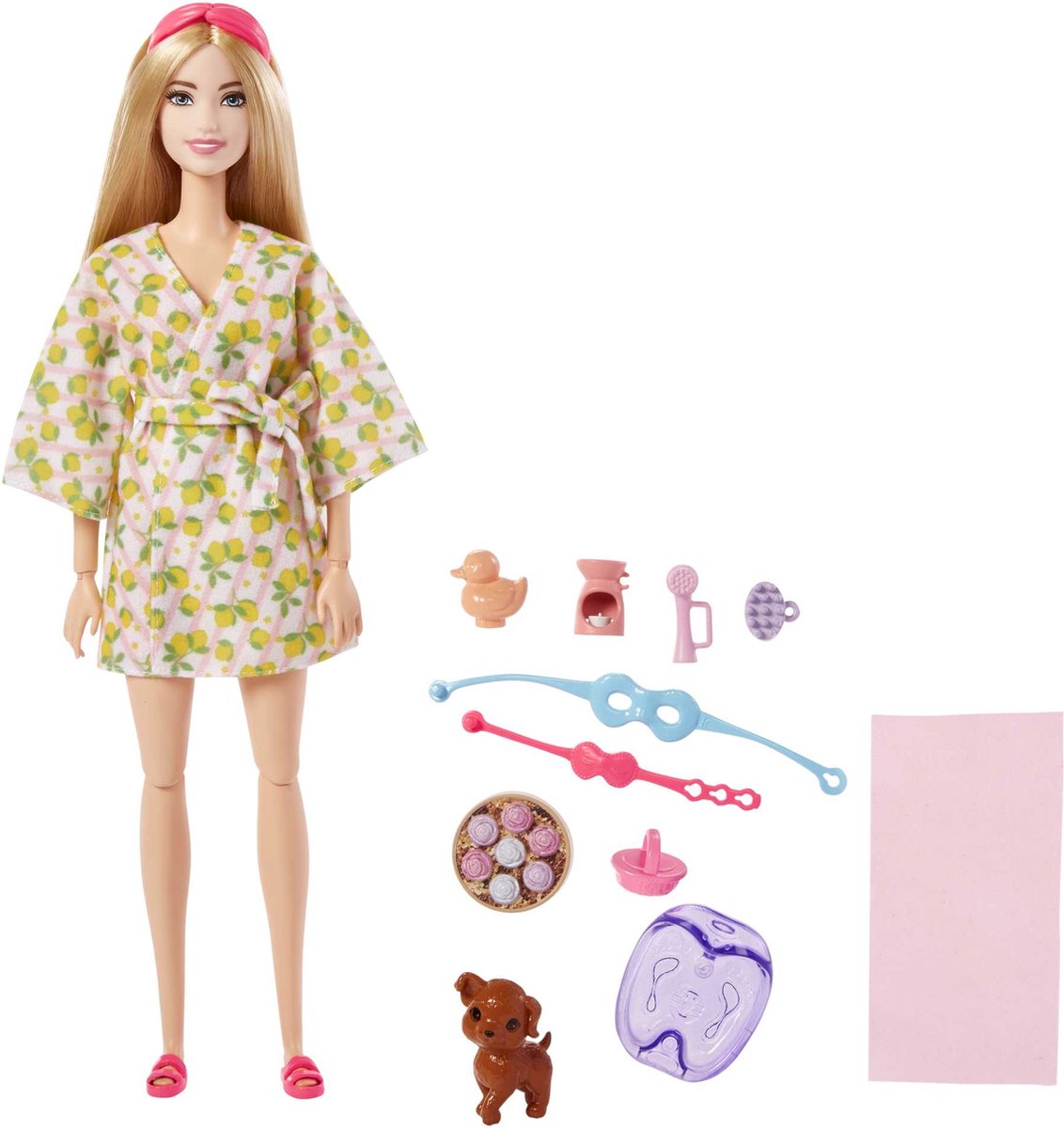 Cachorro de bienestar Mattel brb - día de spa