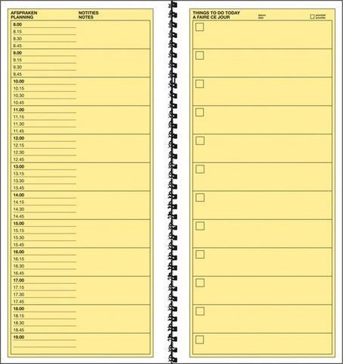 Sigel cose da fare oggi - express - con spirale - 100 fogli - blocco note - blocco da fare - si-30200