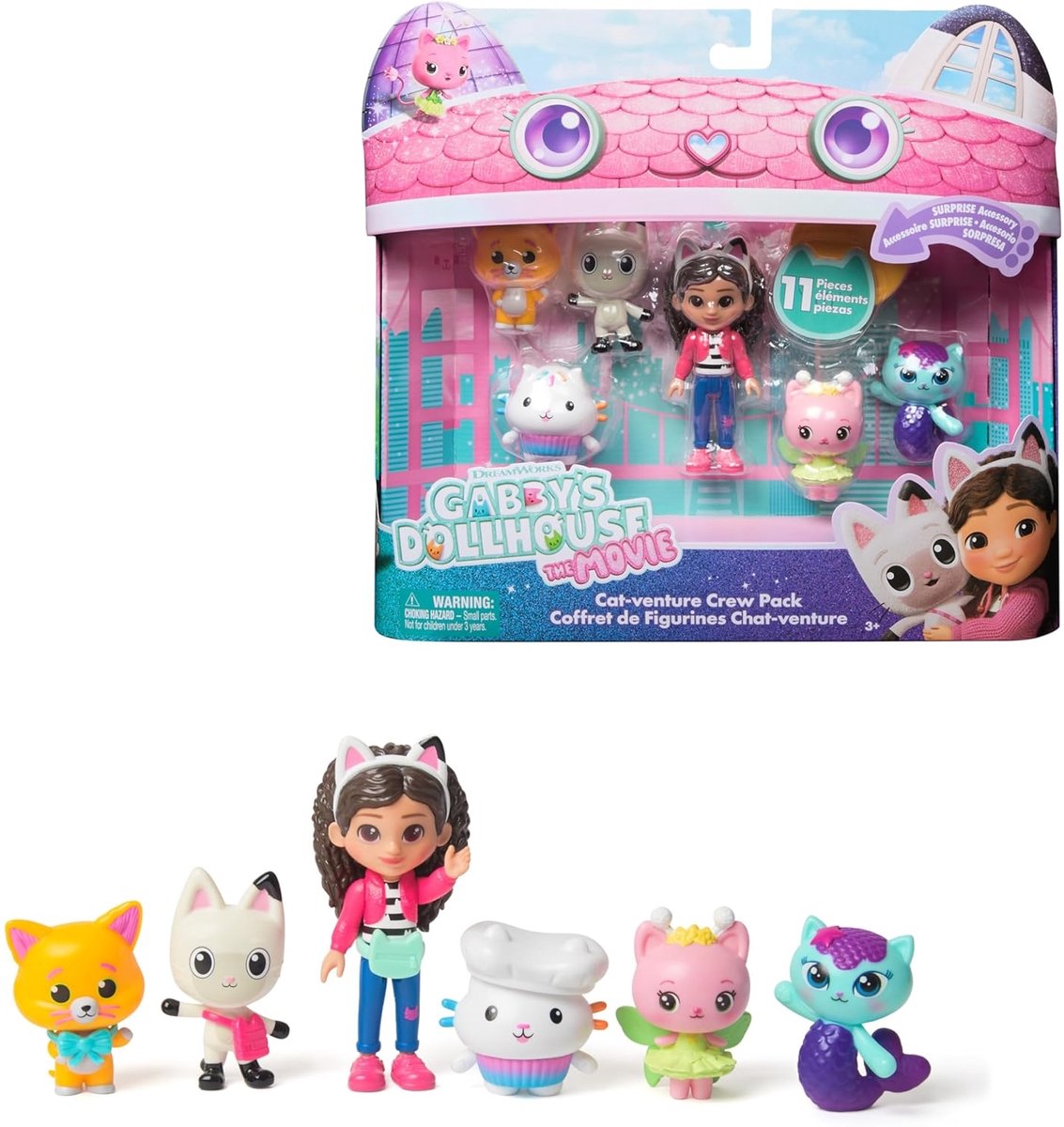 Gabby's Dollhouse Il film Speel Figure ha set Gabby e 5 Katjes