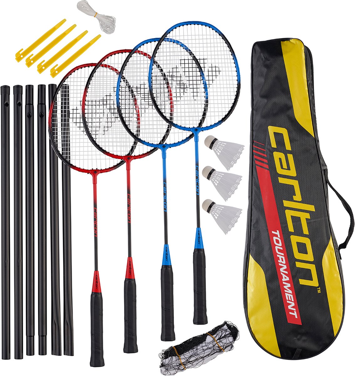 Carlton c br tournament 4 player set g3 ho unisex badmintonracket