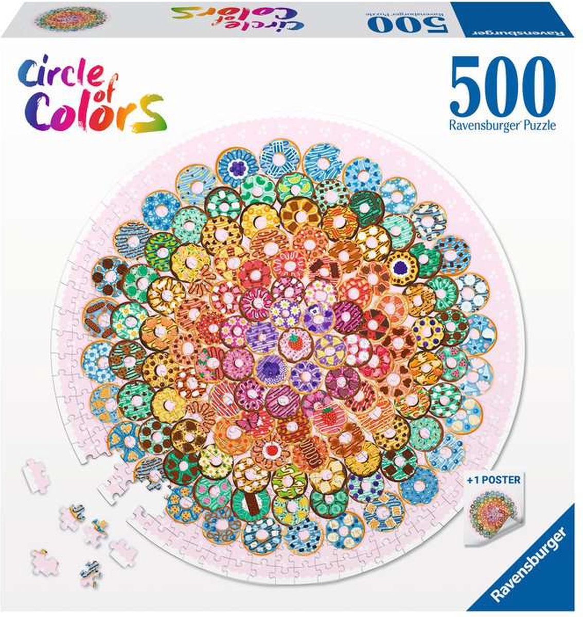 Ravensburger Jigsaw Puzzle alrededor de las donas, 500 °.