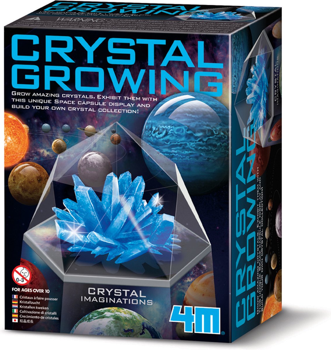 4m scienza e gioco - crescita dei cristalli - spazio - crescita dei cristalli - blu - 10+