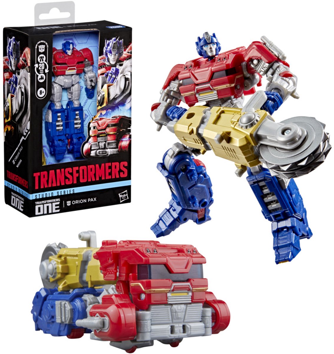Transformers toy studio serie orion pax da: one, action figure da 12,5 cm, 8+