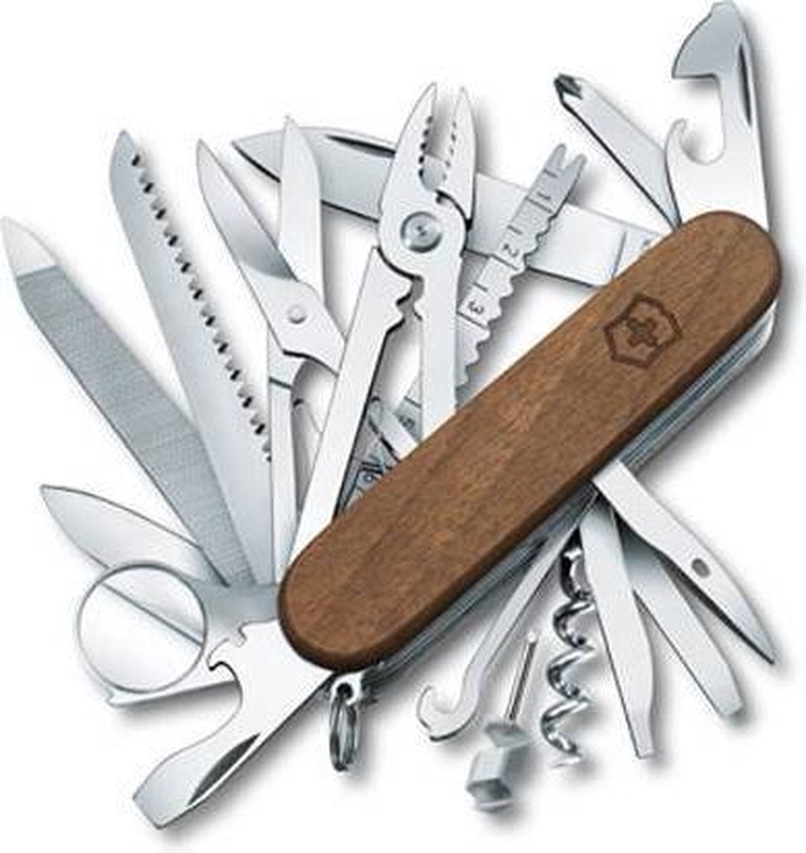Navaja suiza Victorinox swisschamp wood - 29 funciones - madera