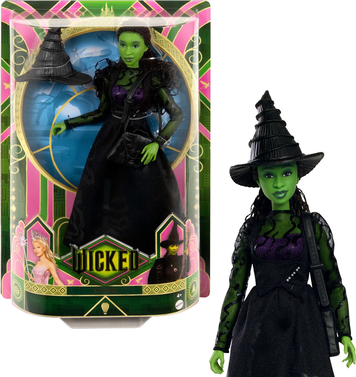 Wicked elphaba - con cola de caballo - muñeca de moda