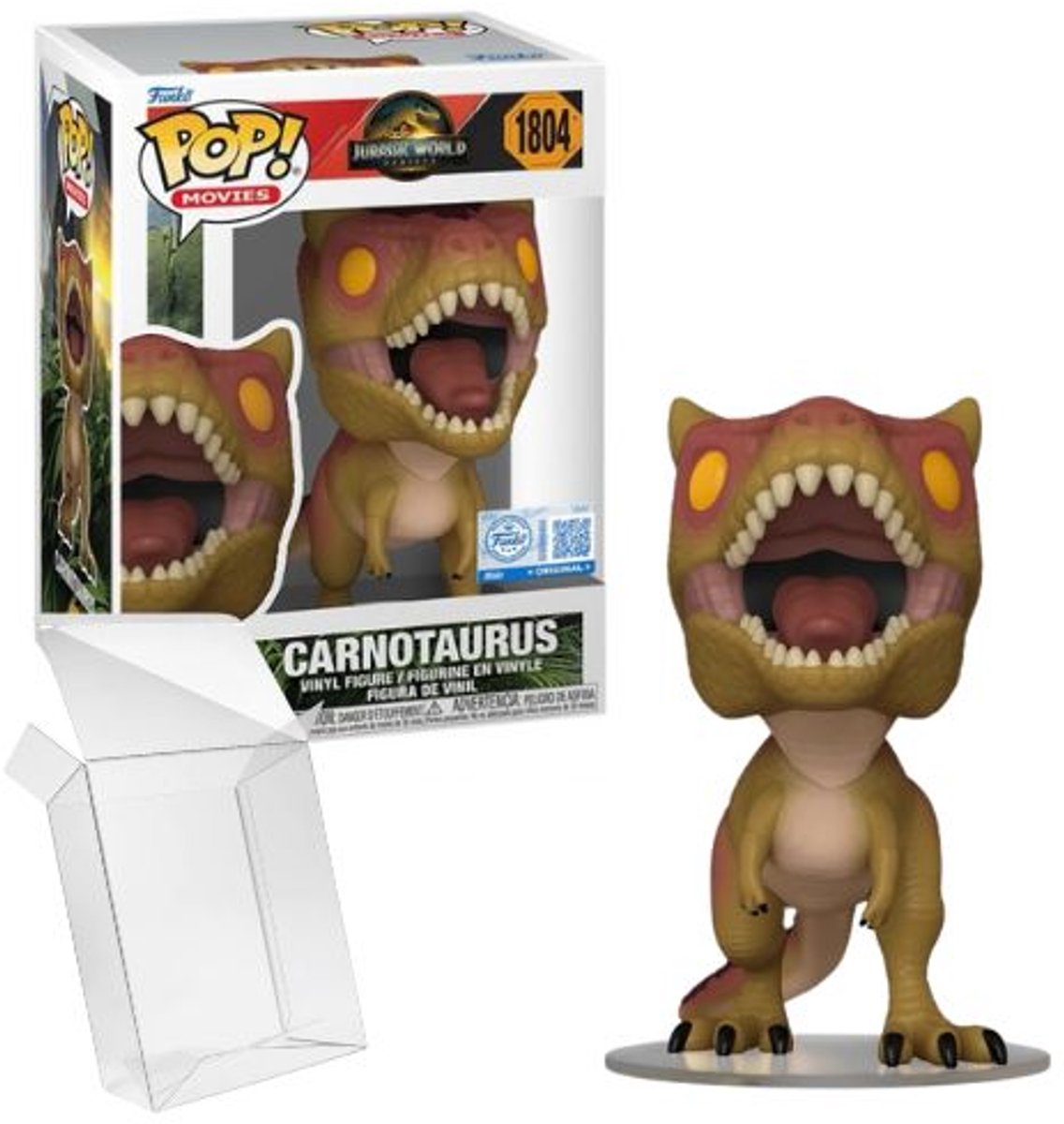 Funko pop! movies: jurassic world rebirth - carnotaurus #1804 exclusive