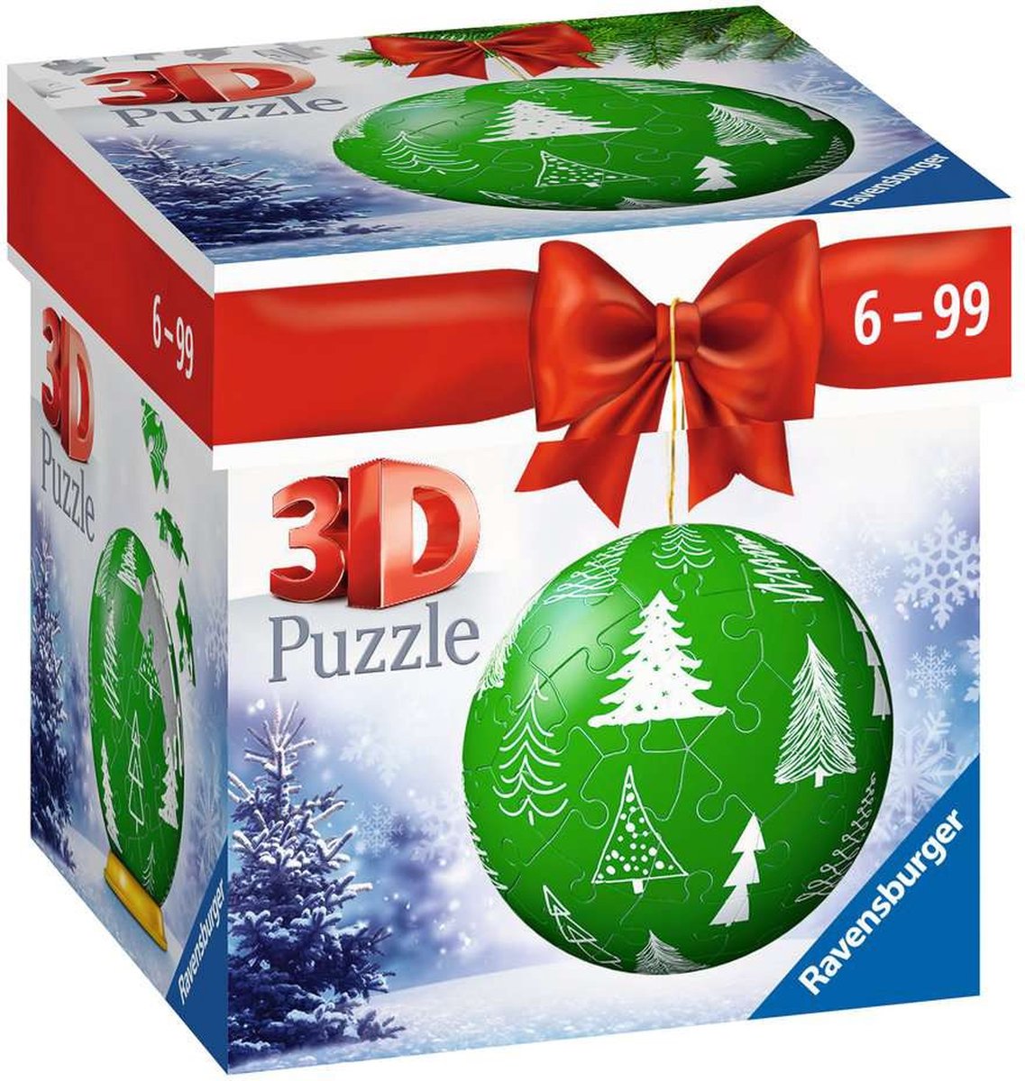 Bola de Navidad Ravensburger noruega - rompecabezas 3d - bola de rompecabezas