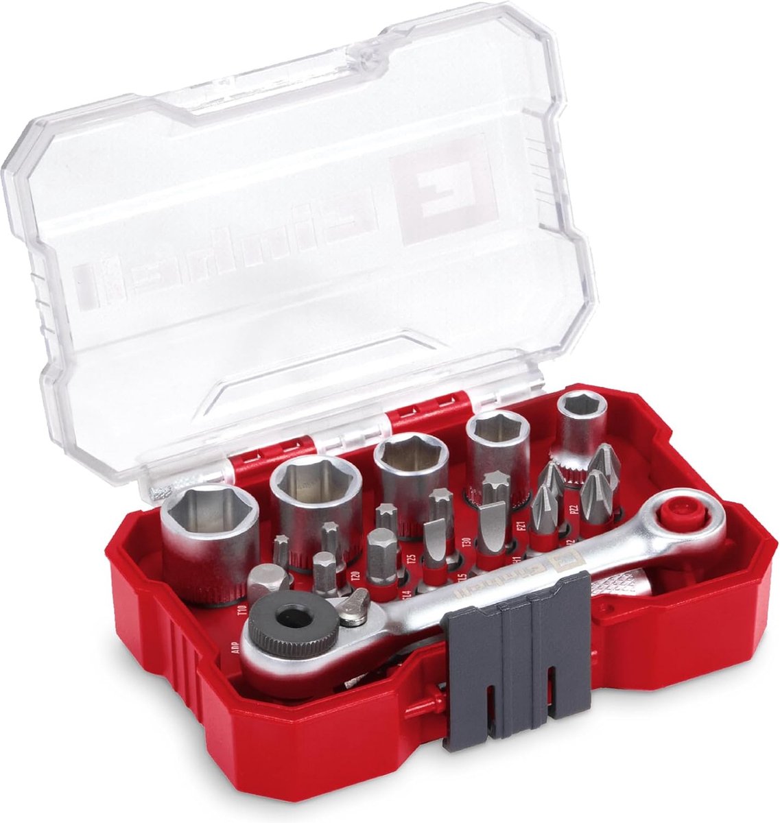 Set inserti Einhell - 21 pezzi - custodia xs