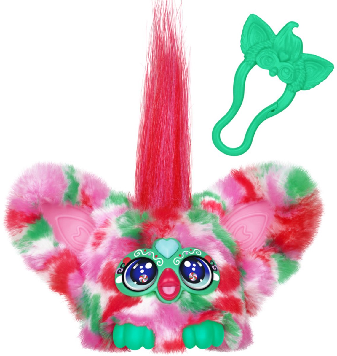 Peluche interactivo navideño Furby Furblets de Hasbro.