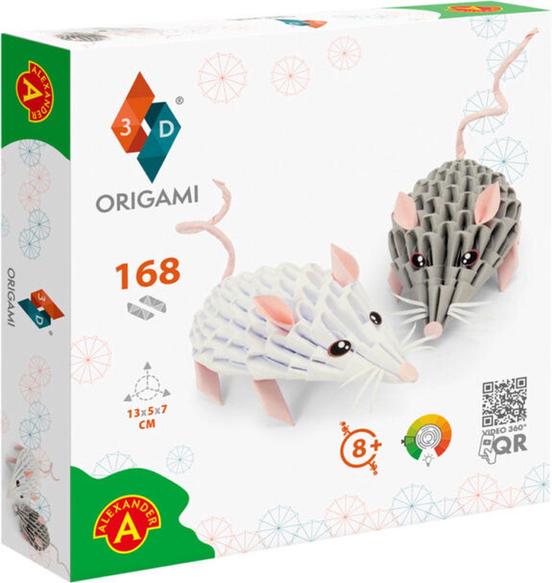 Alexander juguetes origami ratones 3d - 168pzs