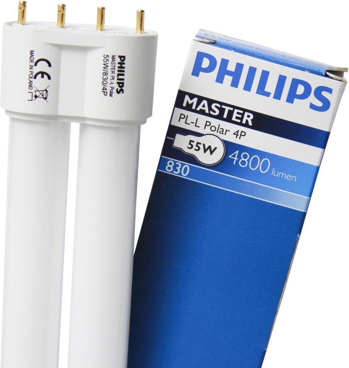 Lampada Philips master pl-l 55w 830 4p 2g11 bianco caldo