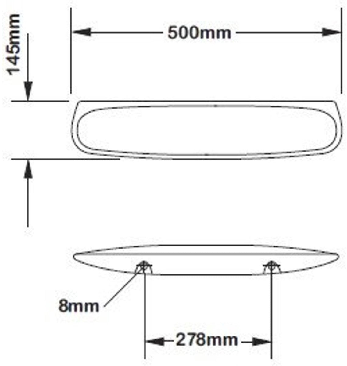 Plieger spring bruselas estante 50cm blanco