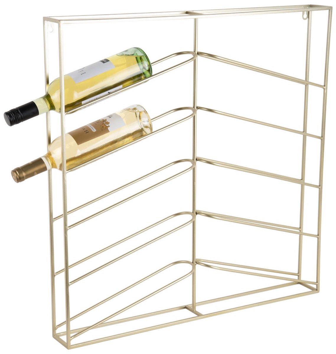 Cuadro botellero Present time - oro claro - 67x7.5x66cm - escandinavo