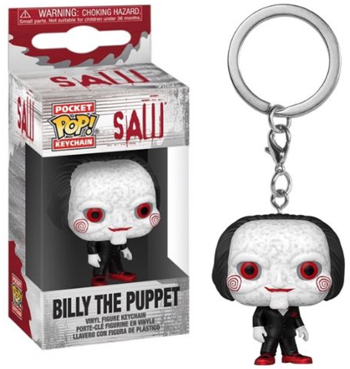 ¡Funko pop de bolsillo! llavero horror: sierra - billy el títere