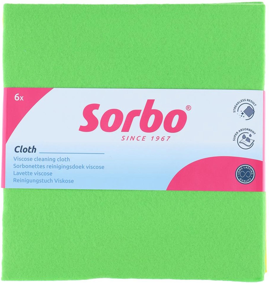 Panni Sorbo in viscosa colorati 38x40cm