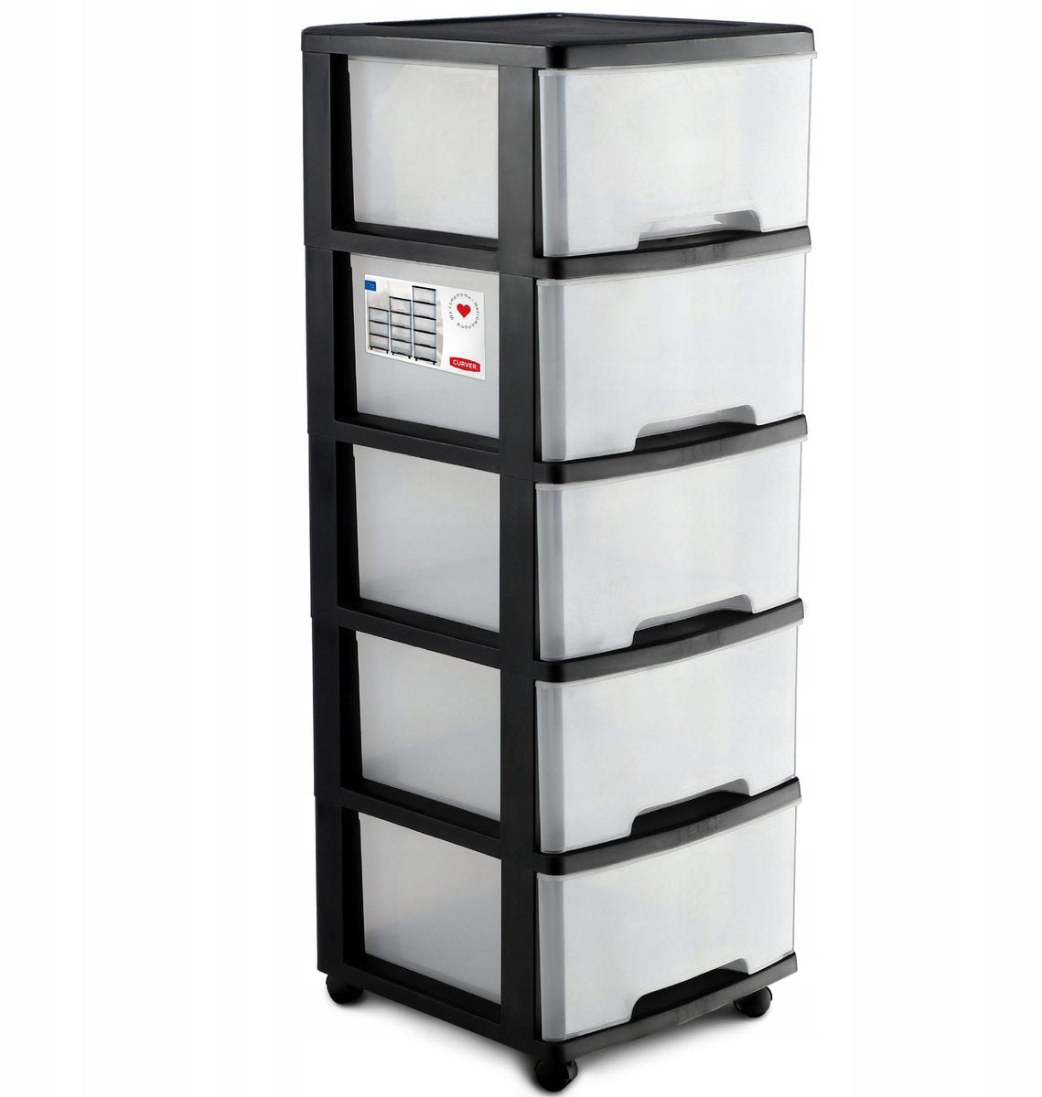 Sistema de cajones Curve - 5x20 litros - con ruedas