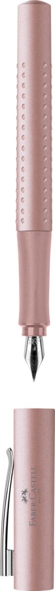 Pluma estilográfica Faber-Castell - grip 2011 - f - rosa pálido - fc-140809