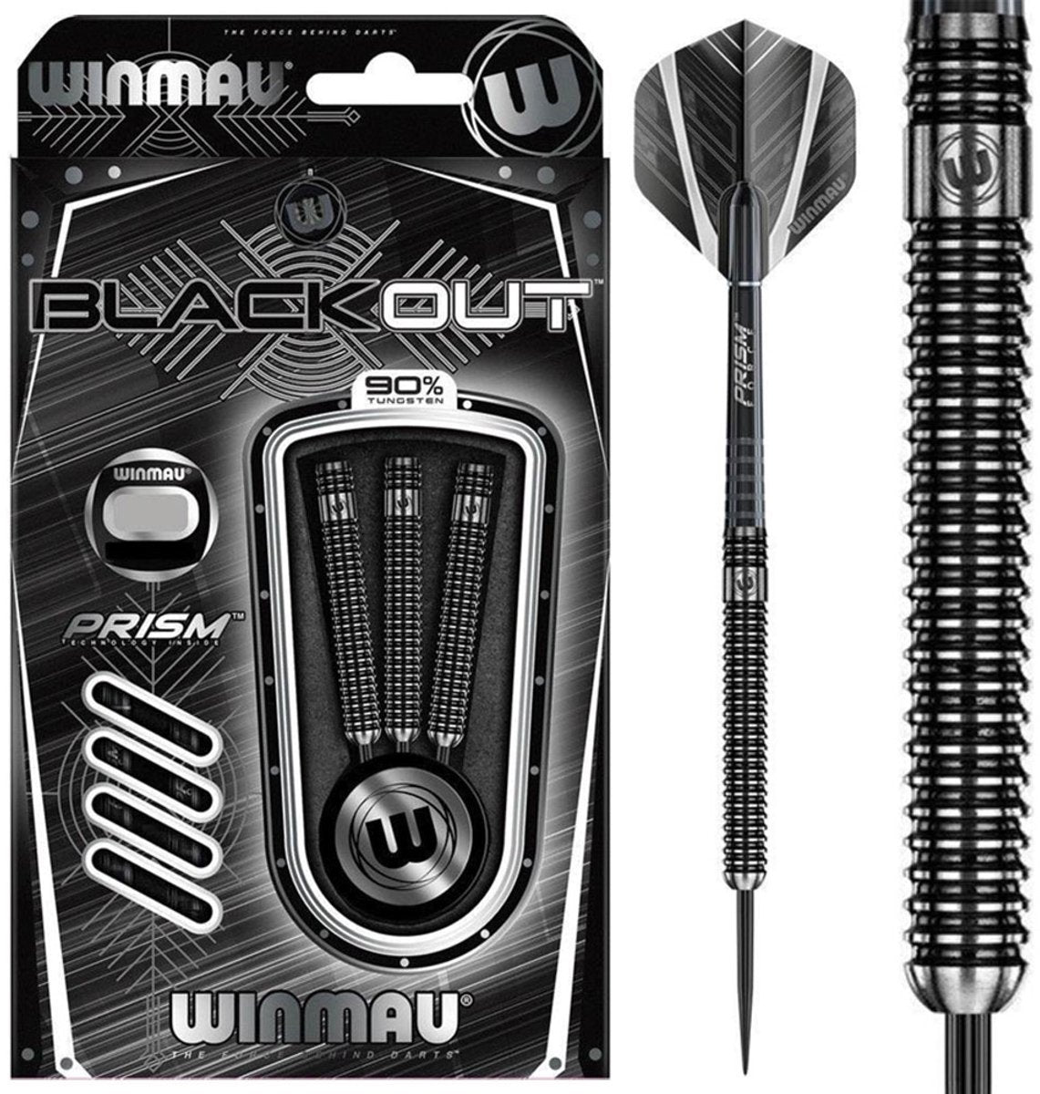 Winmau blackout 1 90% 26 grammi - freccette