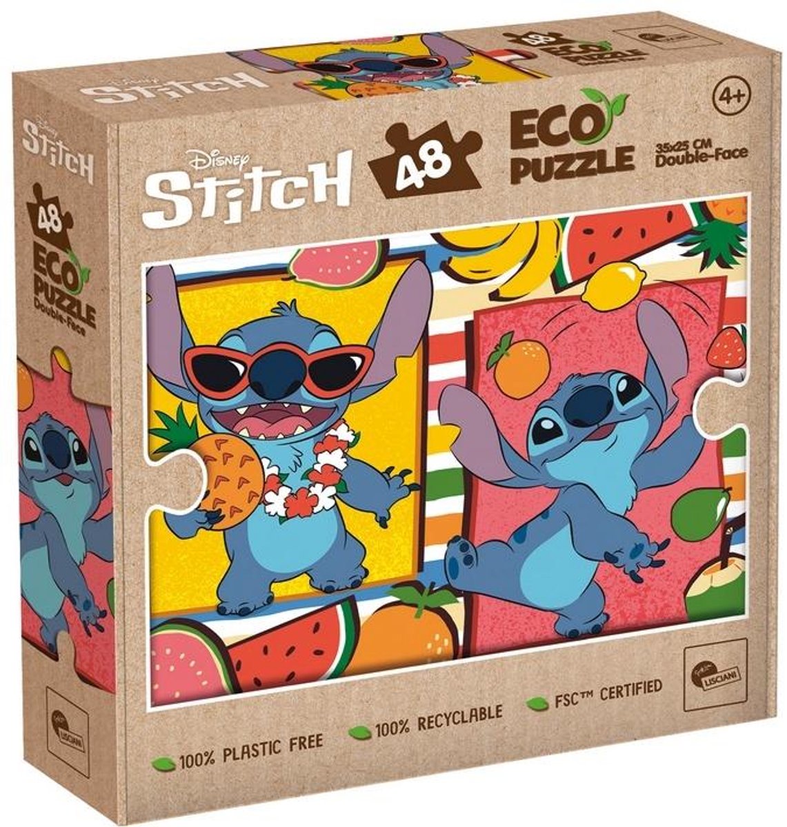 Lisciani disney eco-puzzle mini df 48 stitch