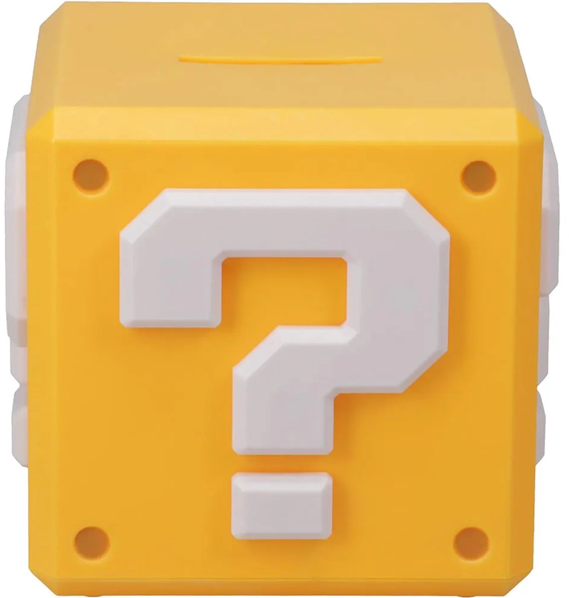 Paladone Hucha Super Mario Question Block - Hucha con licencia oficial de Nintendo, 12 cm