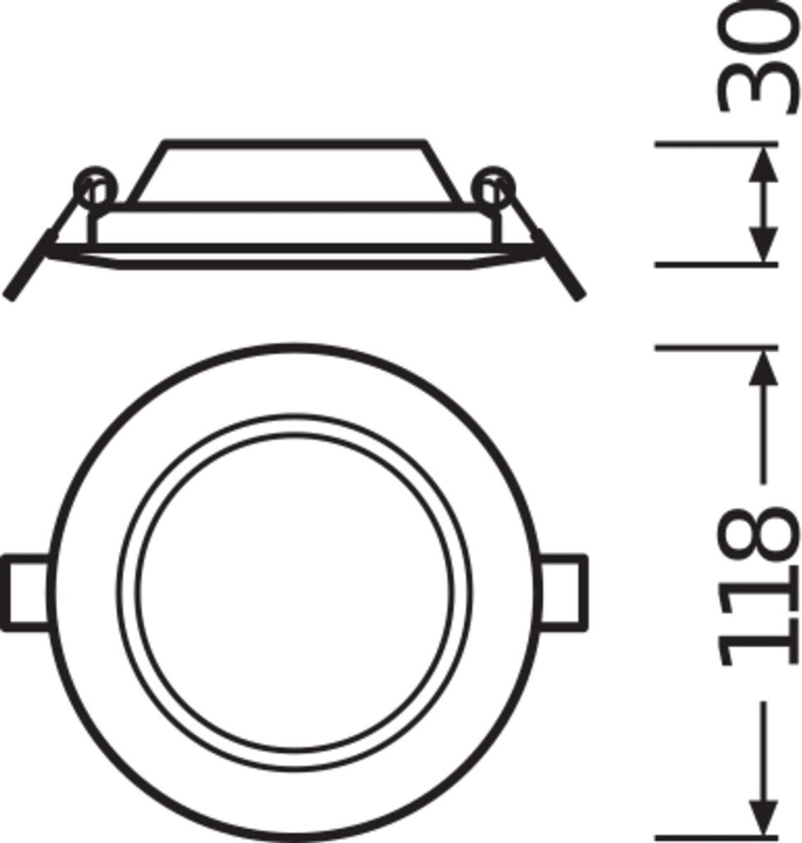 Ledvance downlight proyector downlight delgado - 4058075078994 - e3aur