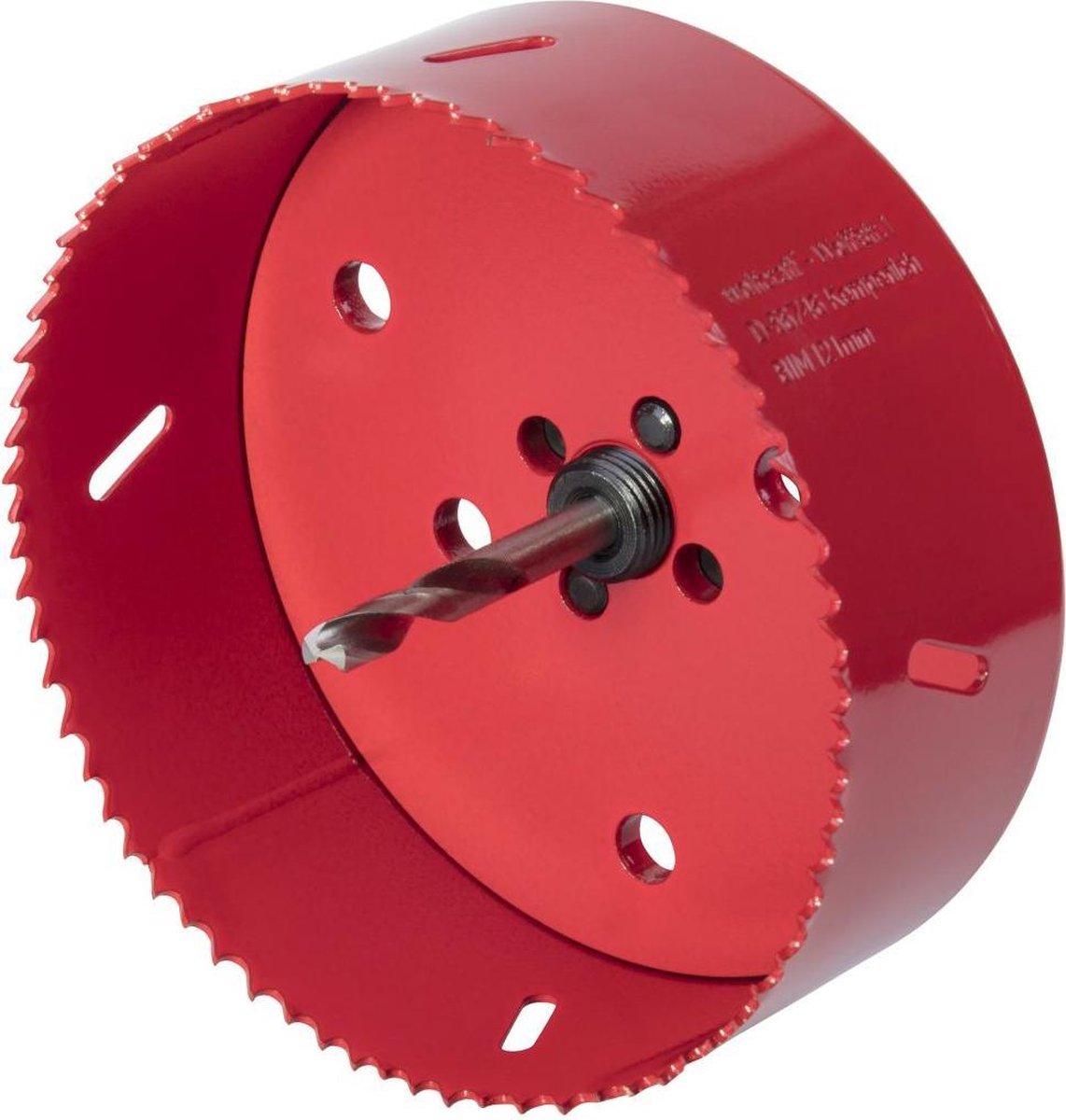 Wolfcraft - sierra de corona 121 mm - broca bim 121 mm - 5497000