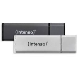Chiavetta USB intenso duo pack 32 GB antracite, argento