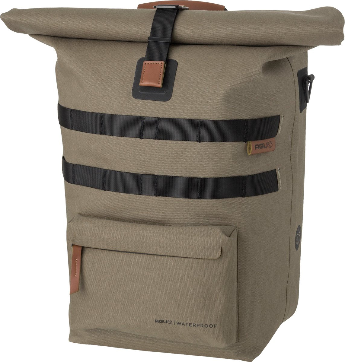 Borsa da bicicletta singola Convoy urban click'ngo taupe