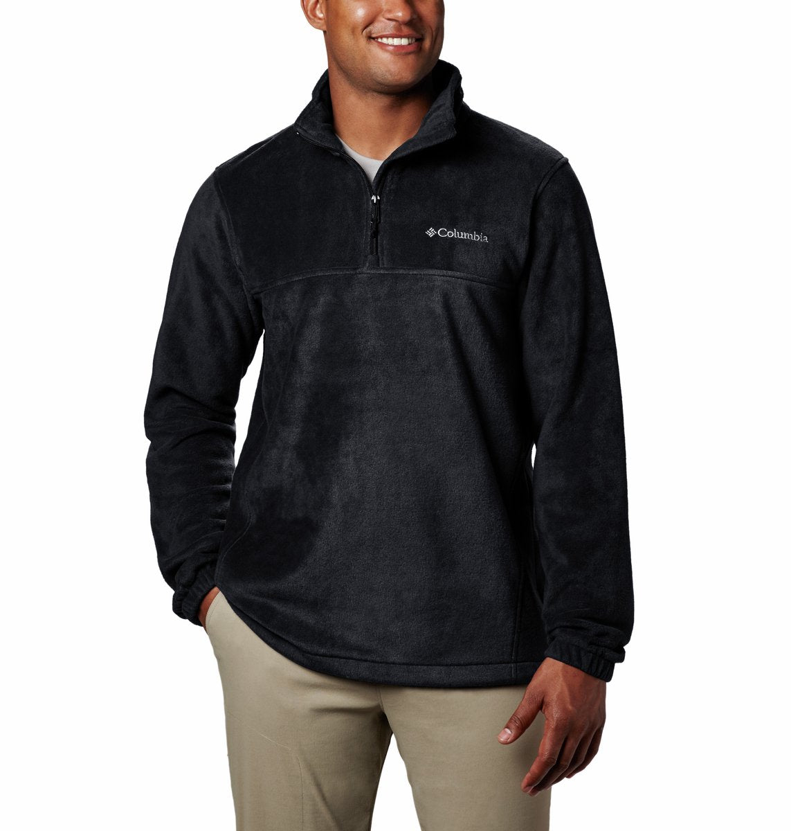 Columbia steens mountain™ half zip heren outdoortrui - black