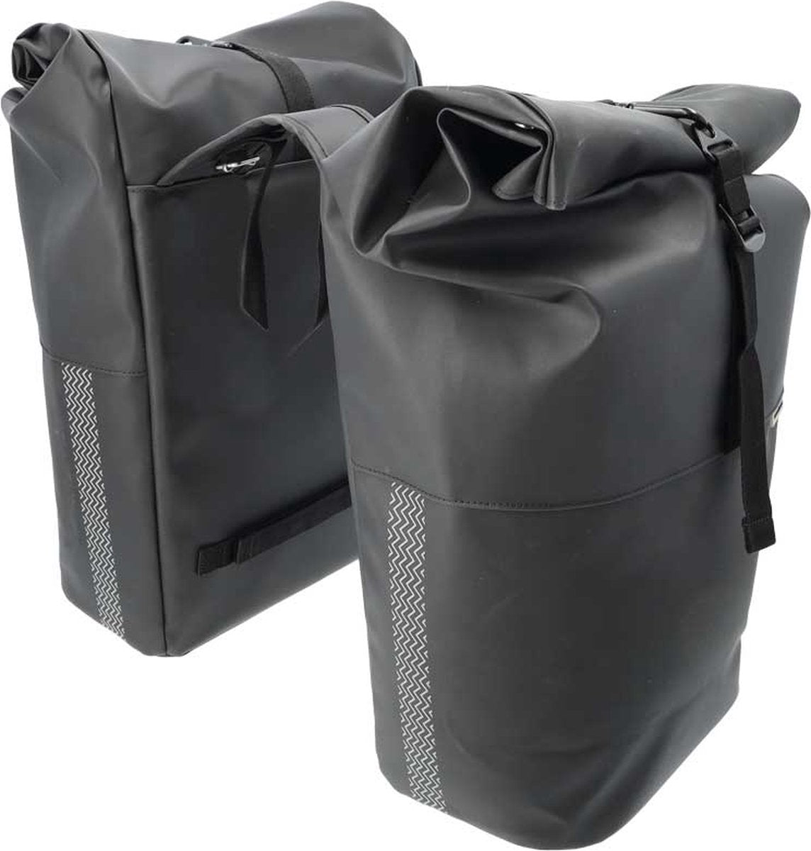 Newlooxs new looxs fietstas dubbel nyborg 34 liter zwart
