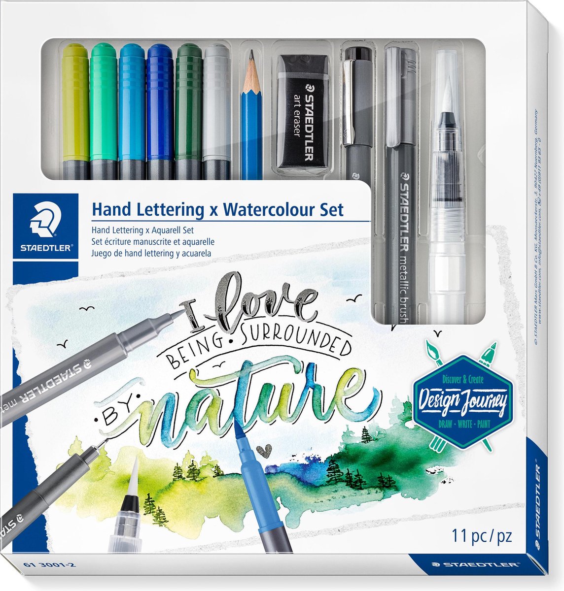 Set di acquerelli con scritte miste Staedtler