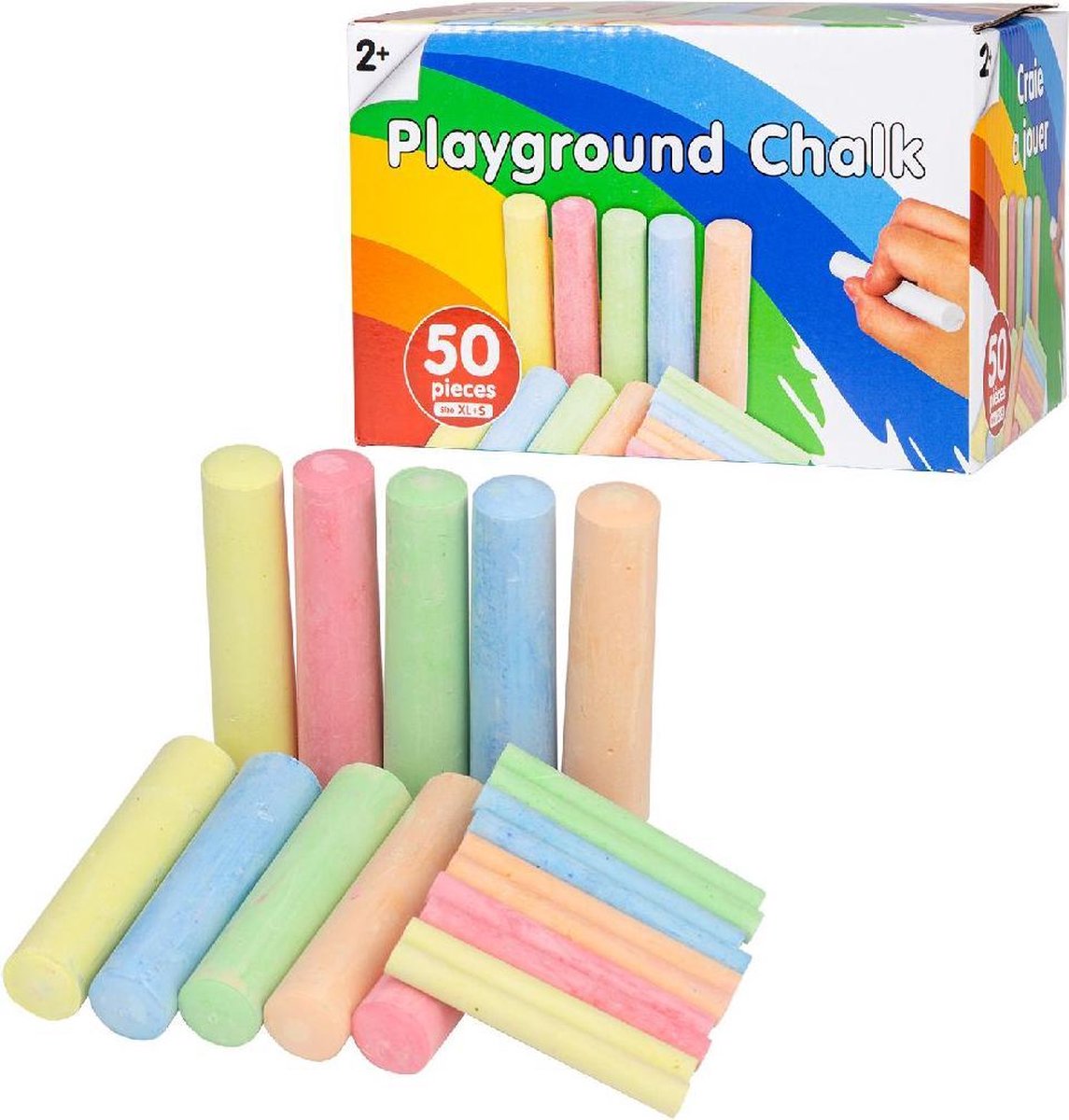 Gesso da marciapiede Basic in scatola da 50 pezzi