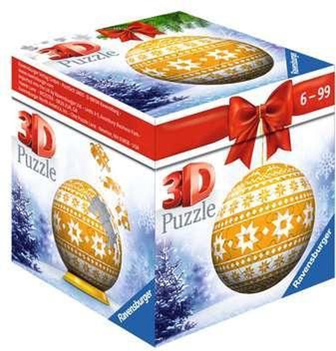 Ravensburger kerstbal kerstboom - 3d puzzel - puzzelbal - 54 stukjes