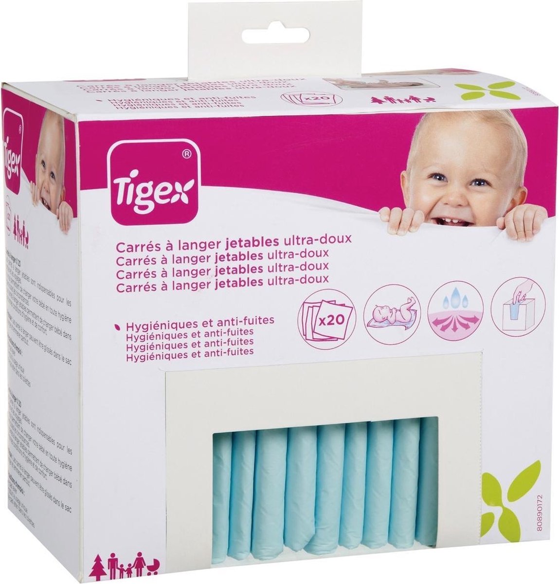 Fasciatoio usa e getta Tigex - 20 pezzi (blu)