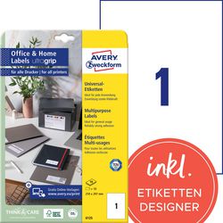 Etichette avery 6125 210 x 297