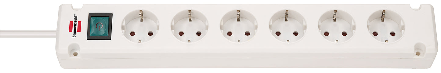 Brennenstuhl Brennenstuhl Bremounta Socket 6-Time Cable White