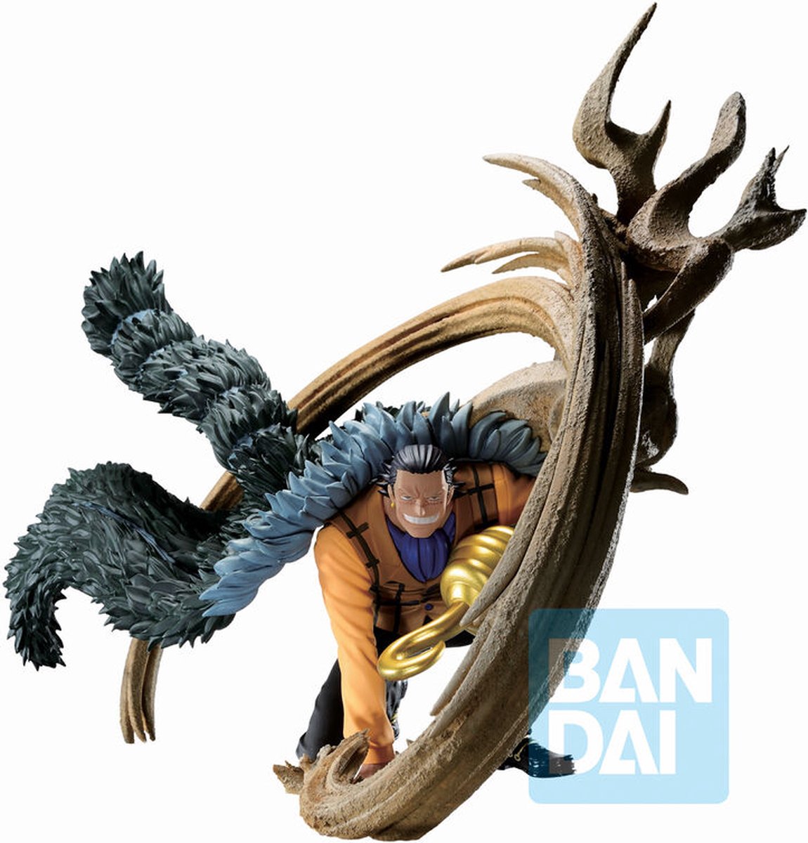 Banpresto one piece ichibansho pvc statue crocodile (duel memories) 8 cm beeld