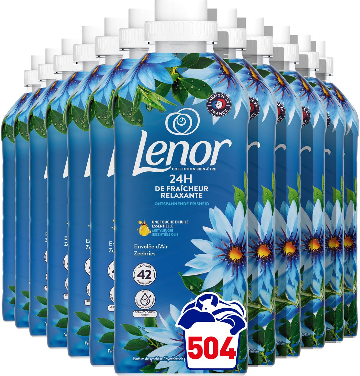 Ammorbidente Lenor Brezza Marina - 12 x 882 ml - 504 lavaggi